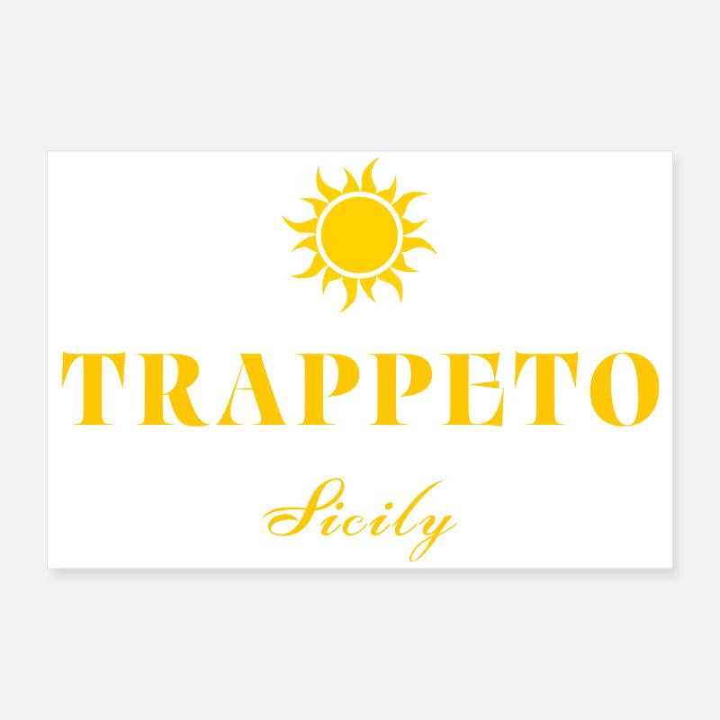 Trappeto Sicily Sun Poster 60 x 40 cm