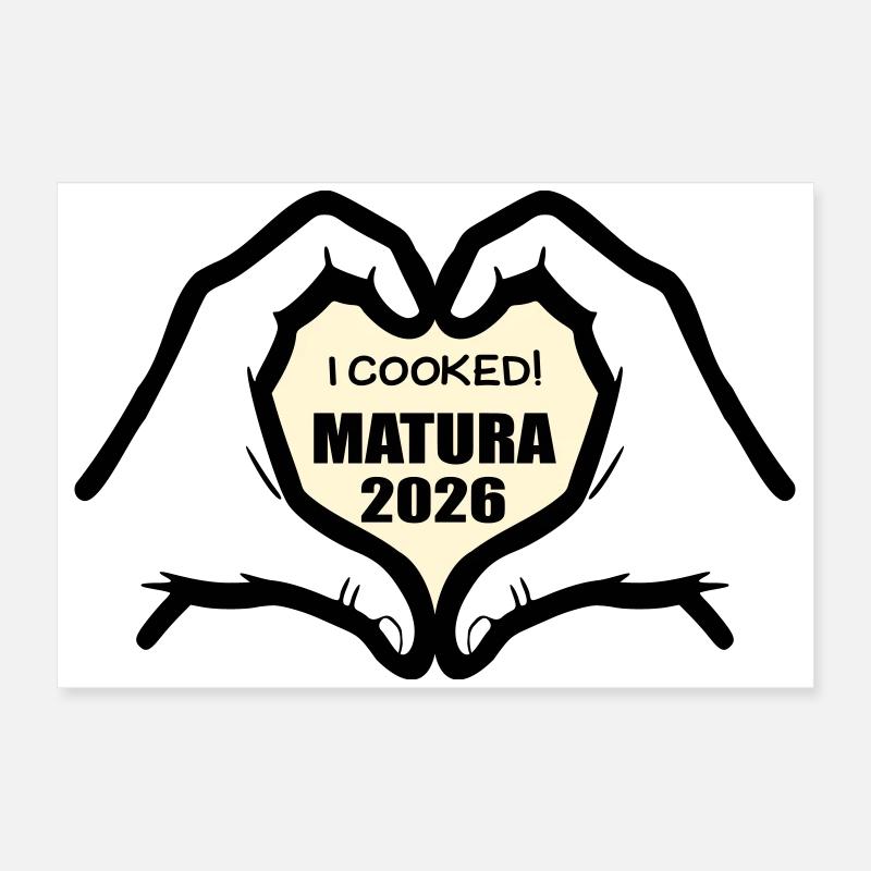 Abschluss Matura 2026 Kochen Poster 60x40 cm