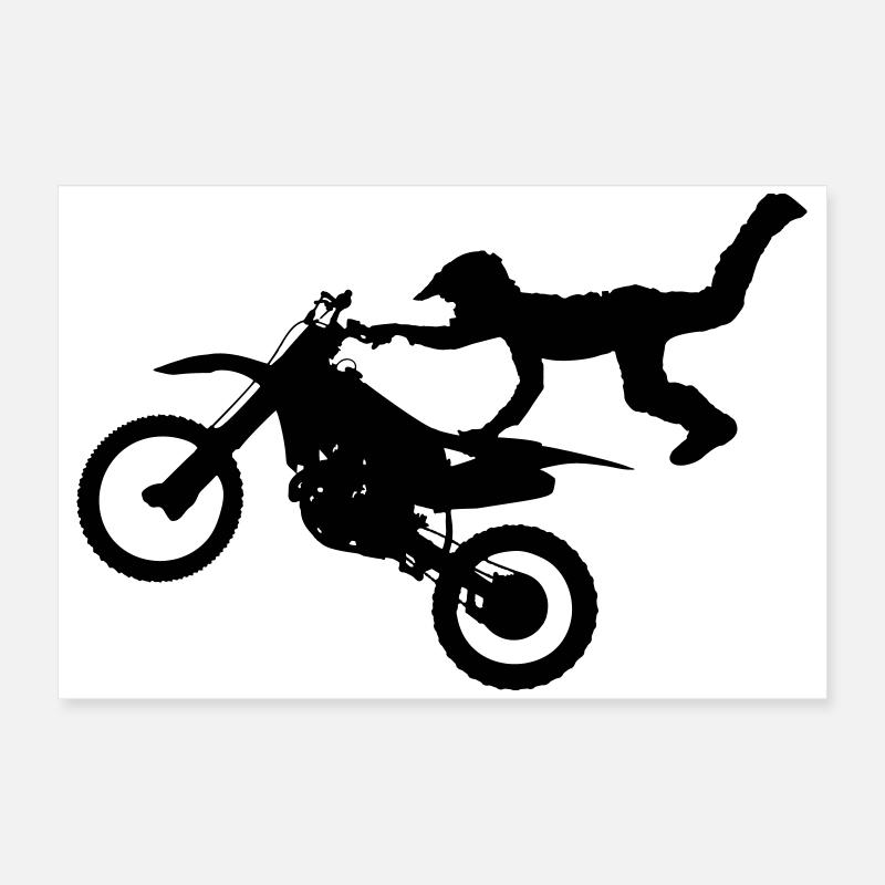 Saut des vélos Poster 60 x 40 cm