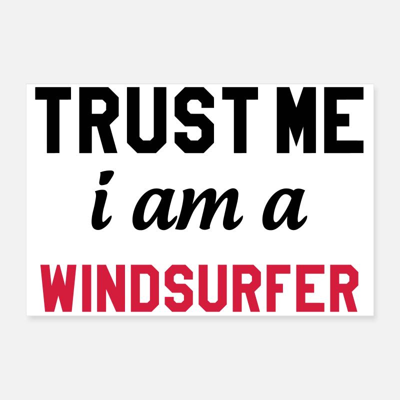 Planche à voile / Véliplanchiste / Windsurf / Poster 60 x 40 cm