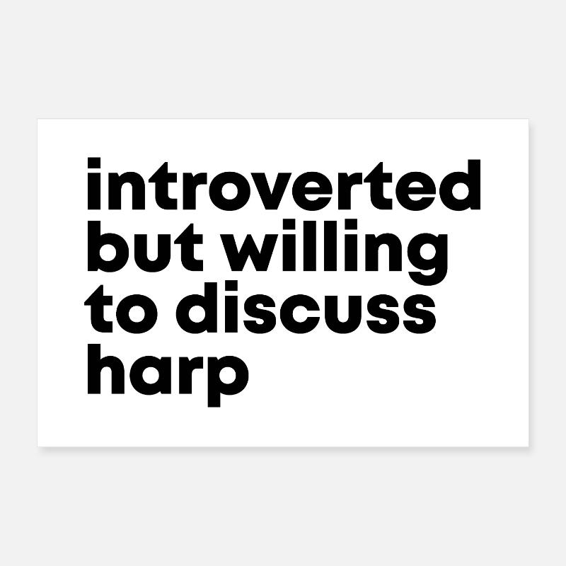 harpe Poster 60 x 40 cm