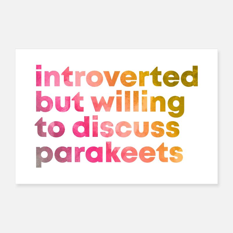 perruche Poster 60 x 40 cm