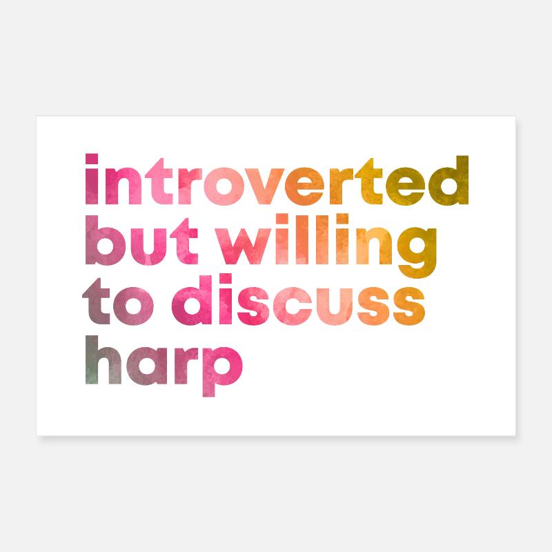 harpe Poster 60 x 40 cm