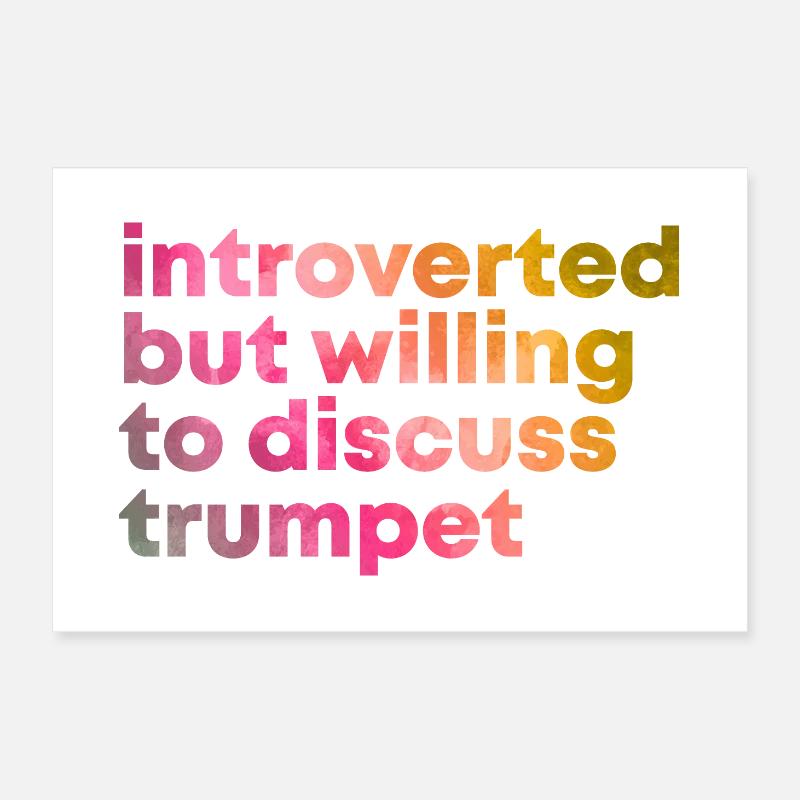 trompette Poster 60 x 40 cm