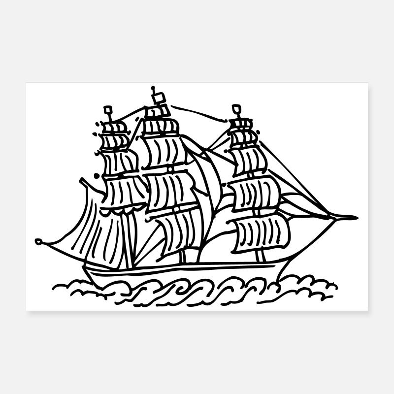Schiff Poster 60x40 cm