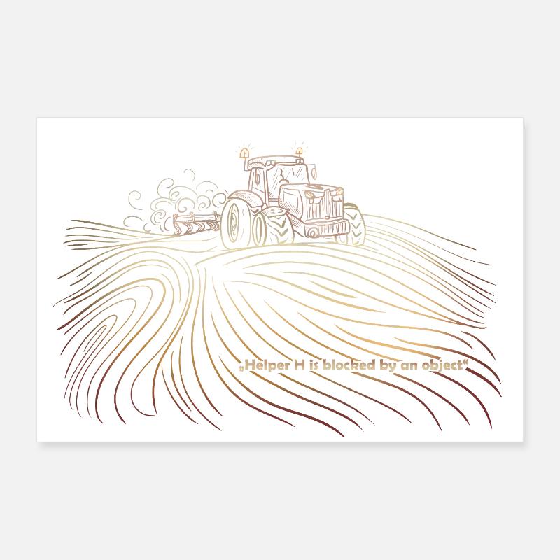 Farming Simulator « L’aide H est bloquée par un Poster 60 x 40 cm