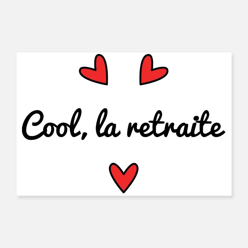 COOL RETIREMENT Poster 24" x 16" (60x40 cm)