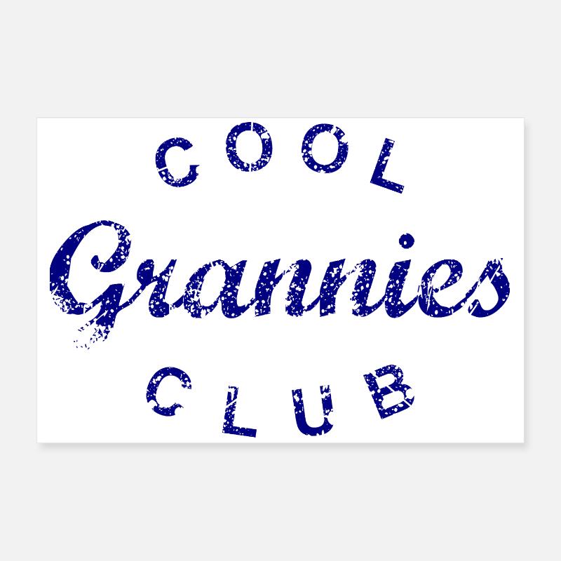 Cool Grannies Club Großmutter Muttertag Geschenk Poster 60x40 cm