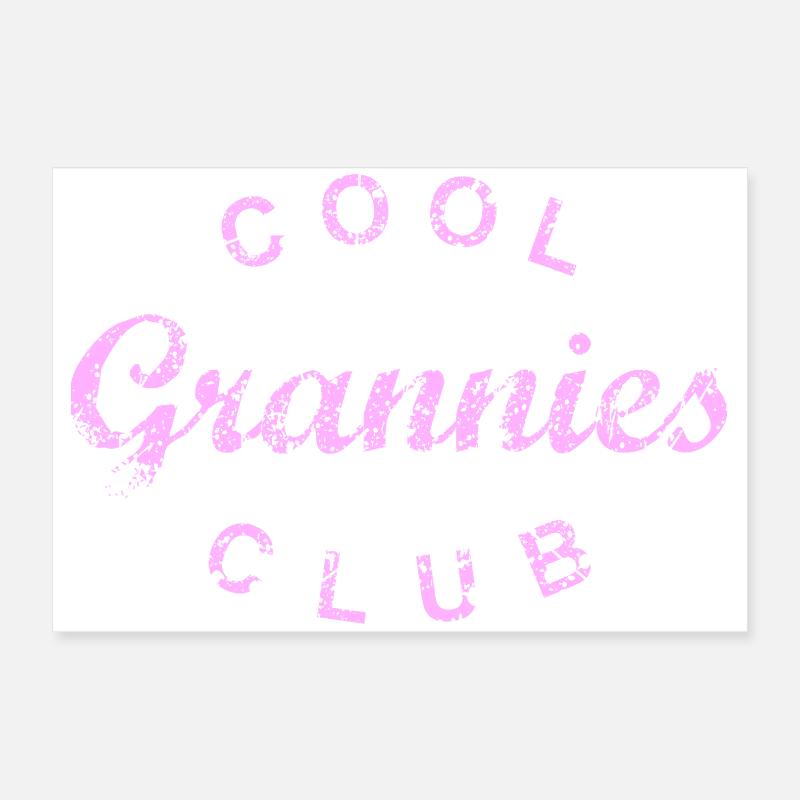Cool Grannies Club Großmutter Muttertag Geschenk Poster 60x40 cm