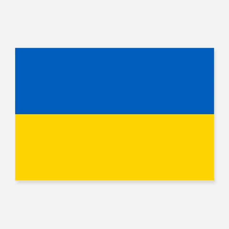 Drapeau de l’Ukraine Poster 60 x 40 cm