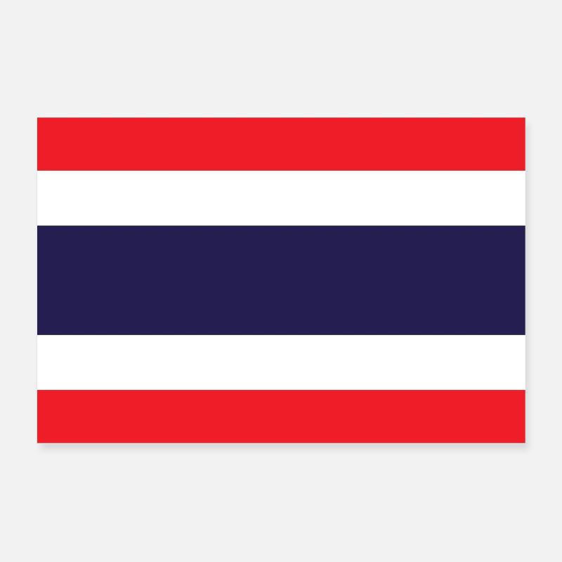 Drapeau de la Thaïlande Poster 60 x 40 cm