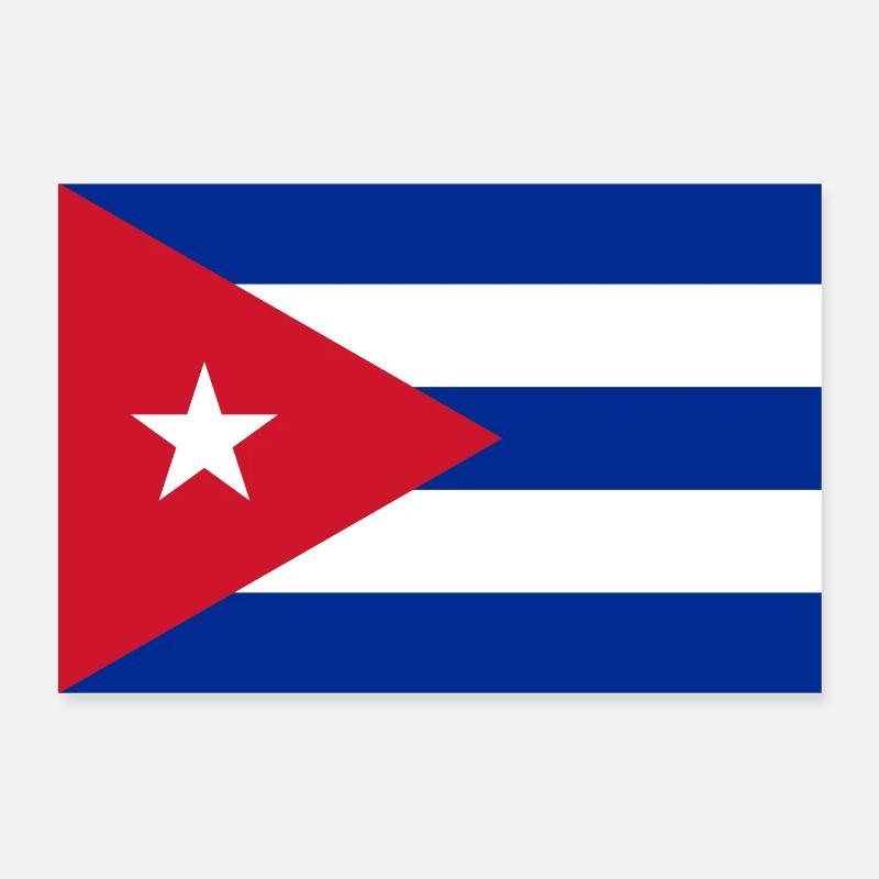 Cuba Flag Poster 24" x 16" (60x40 cm)