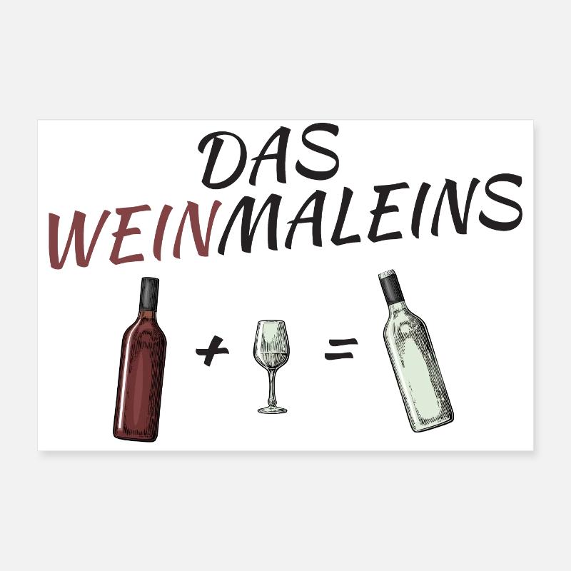 LE DISTRICT DE VIN (jeu de mots multijoueur avec du vin) Poster 60 x 40 cm