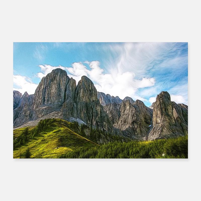 Dolomites Poster 60 x 40 cm
