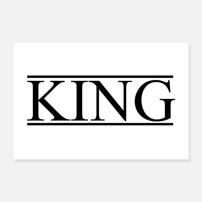 King Poster 24" x 16" (60x40 cm)