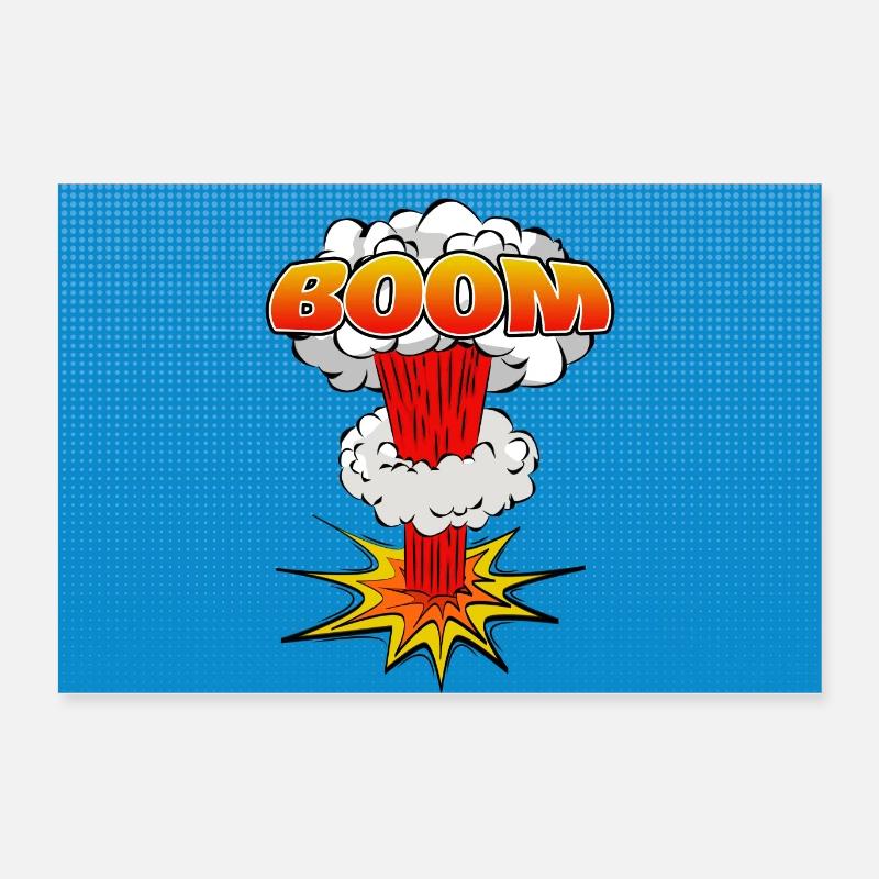 Boom BD Explosion Posters symbole Poster 60 x 40 cm