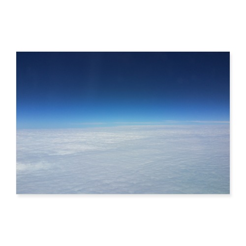 blauer Himmel, weiße Wolken - Flug über Australien - Poster 60x40 cm