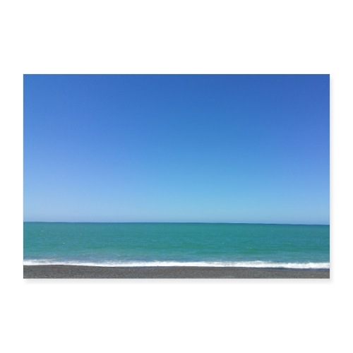 Napier Neuseeland - blauer Himmel, Meer türkis - Poster 60x40 cm