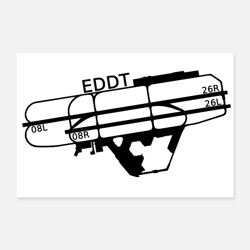 EDDT / TXL - Aéroport de Berlin Tegel Poster 60 x 40 cm