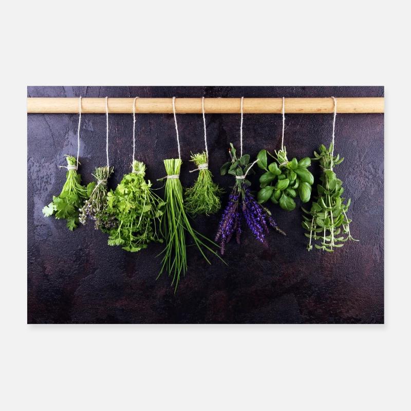 Herbs fresh Poster 24" x 16" (60x40 cm)