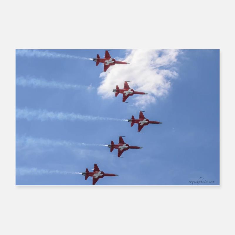 Patrouille Suisse der Schweizer Luftwaffe Poster 60x40 cm