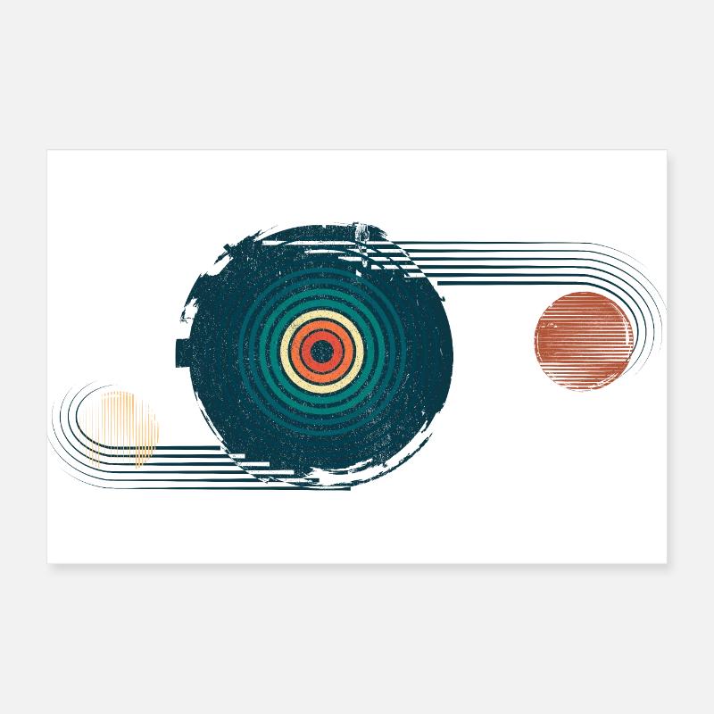 retro abstract 2 Poster 24" x 16" (60x40 cm)