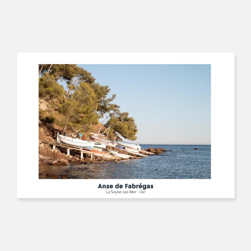Anse de Fabrégas, La Seyne-sur-Mer Poster 60 x 40 cm