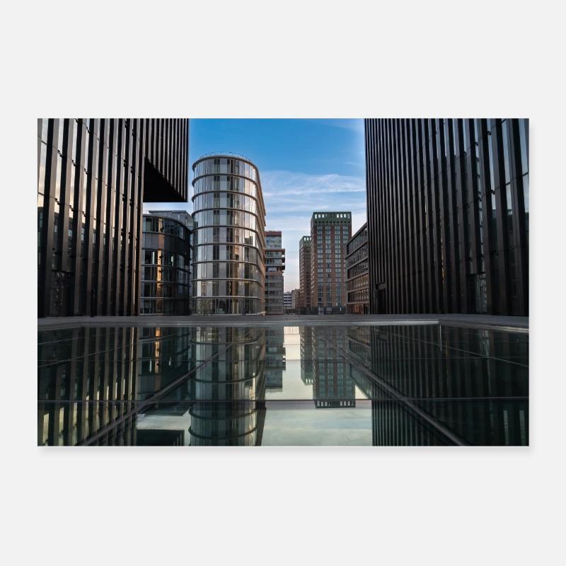 Dusseldorf Media Harbour Poster 24" x 16" (60x40 cm)