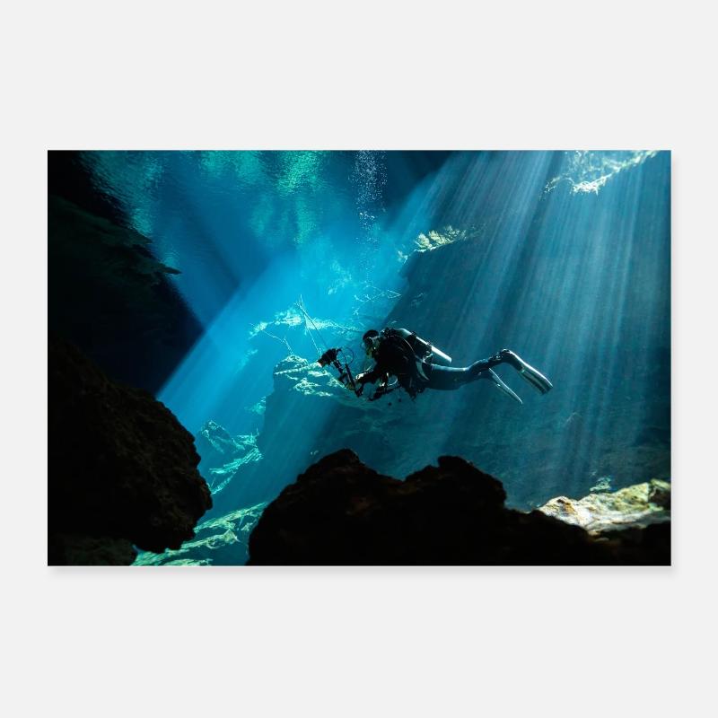 Mexiko Cenote Poster 60x40 cm