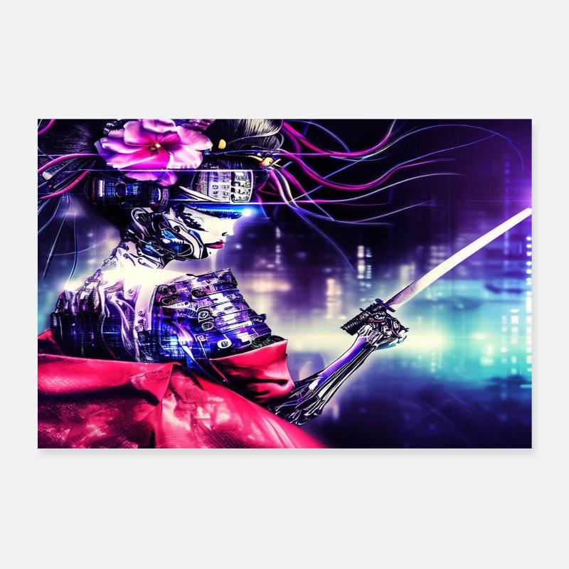 Kriegerin der Zukunft Poster 60x40 cm