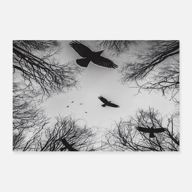 Raven Forest Poster 24" x 16" (60x40 cm)