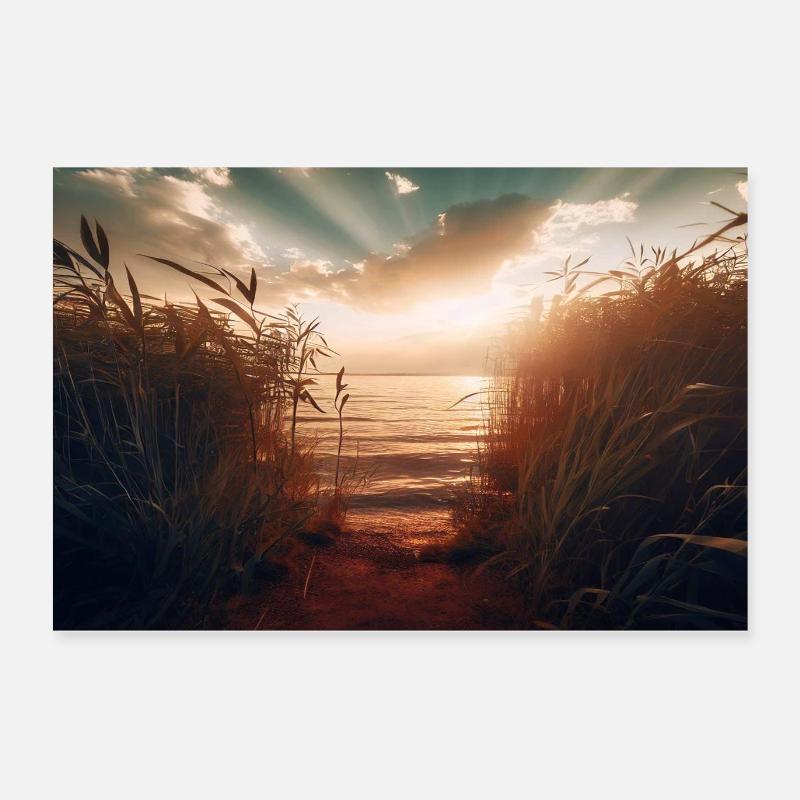 Reise ins Abendgold Poster 60x40 cm