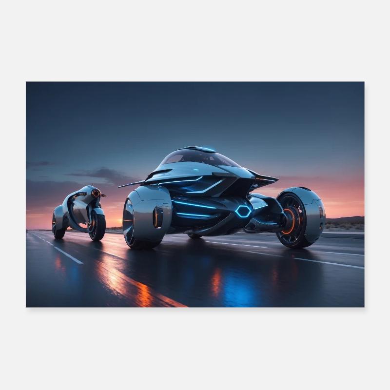Futuristic 5 Poster 24" x 16" (60x40 cm)