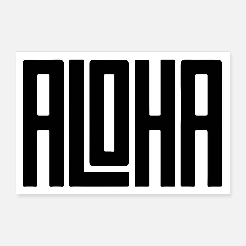 Aloha Poster Poster 60x40 cm