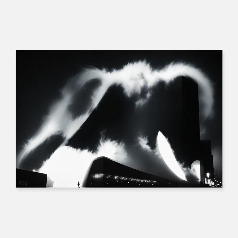 Monochrome Horizontal Architecture #001 Poster 24" x 16" (60x40 cm)