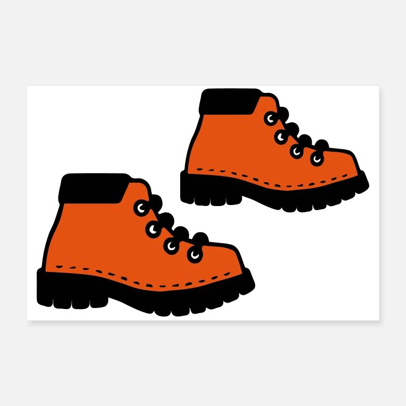 Bottes de randonnée Poster 60 x 40 cm