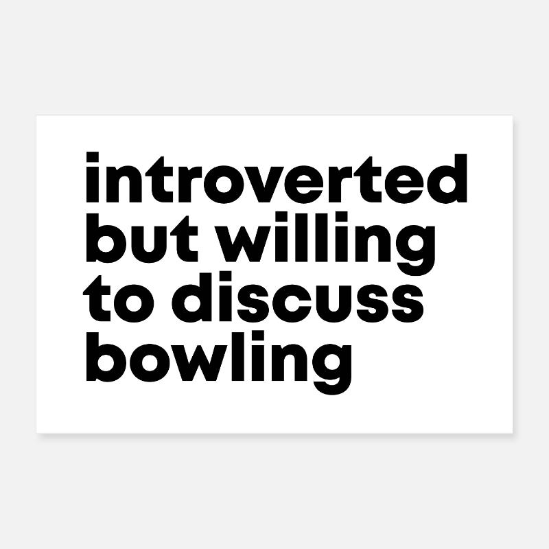 bowling Poster 60 x 40 cm