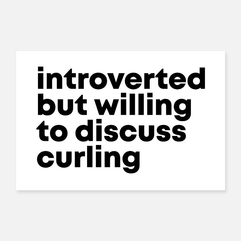 Curling Poster 24" x 16" (60x40 cm)