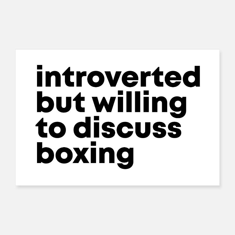 boxe Poster 60 x 40 cm