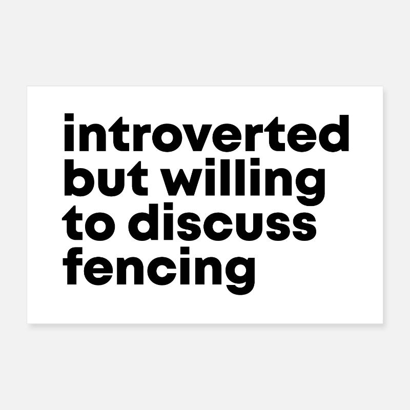 Fencing Poster 24" x 16" (60x40 cm)