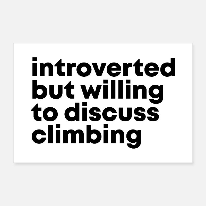 Klettern Poster 60x40 cm