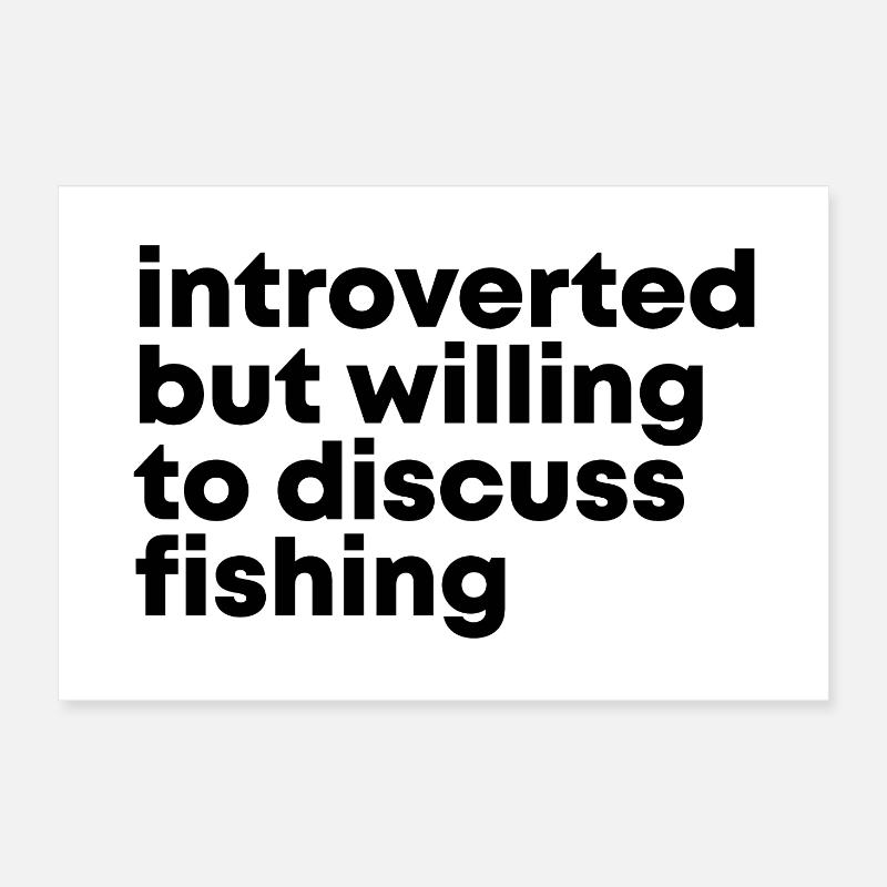 Pêche Poster 60 x 40 cm