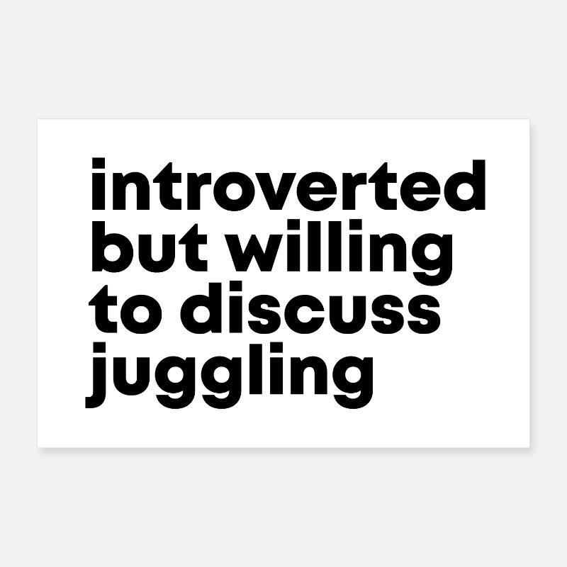 Jonglage Poster 60x40 cm