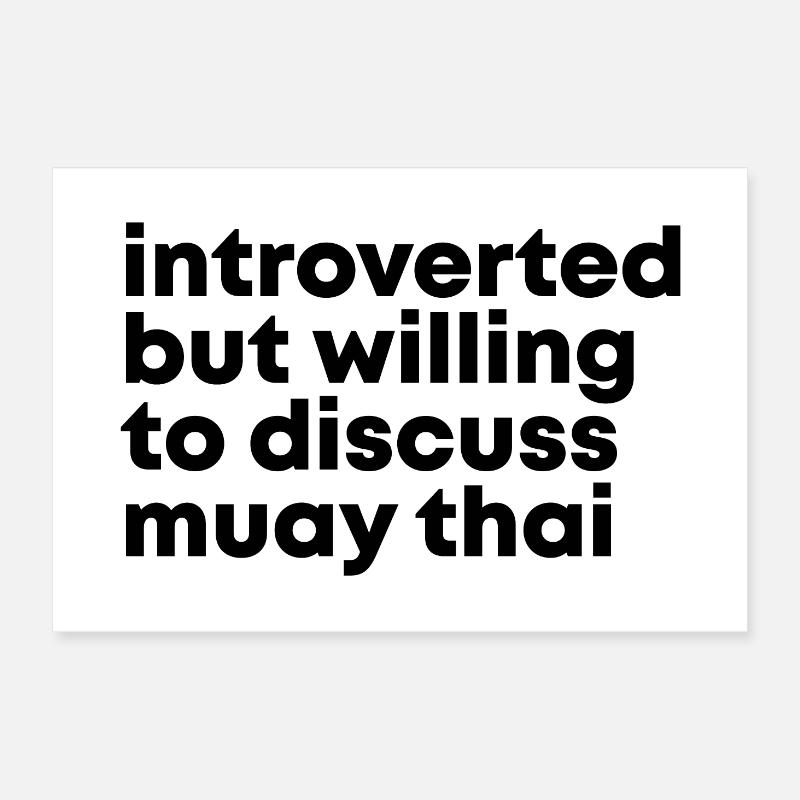 Muay Thaï Poster 60 x 40 cm