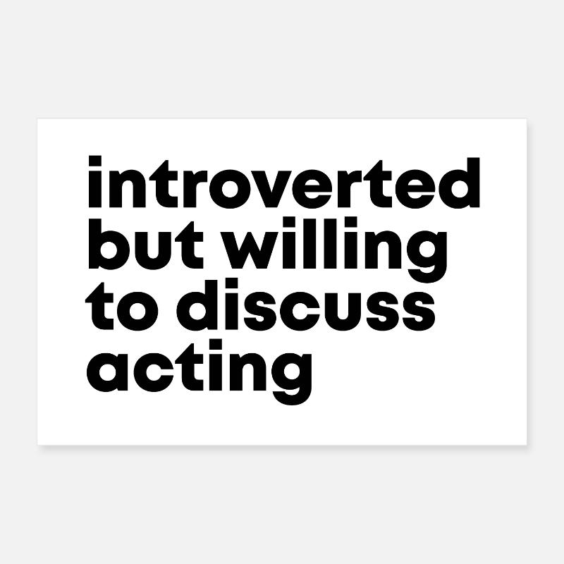 Acting Poster 24" x 16" (60x40 cm)