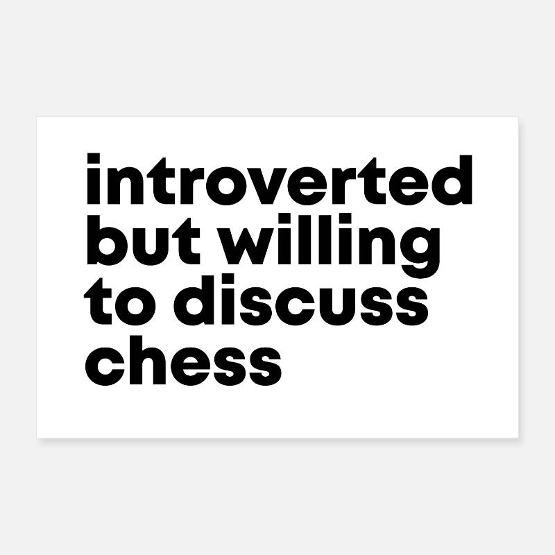 échecs Poster 60 x 40 cm