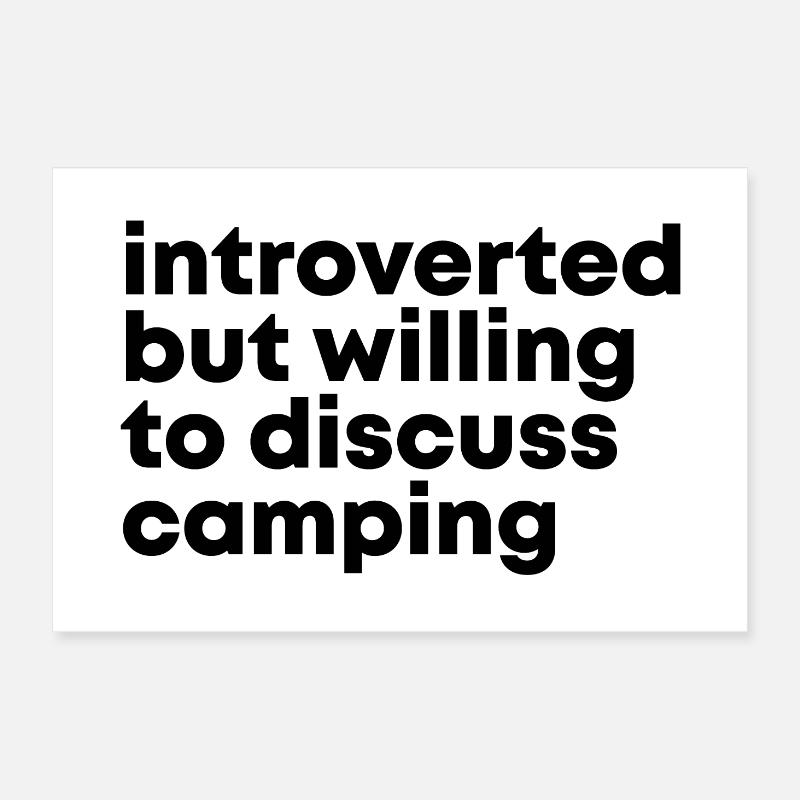 Camping Poster 60x40 cm