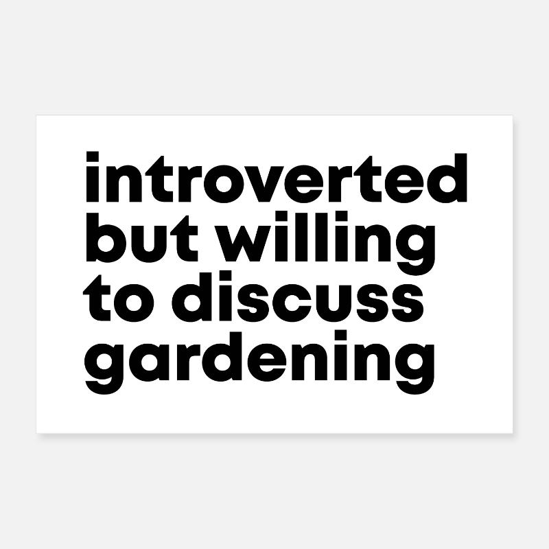 Gartenarbeit Poster 60x40 cm