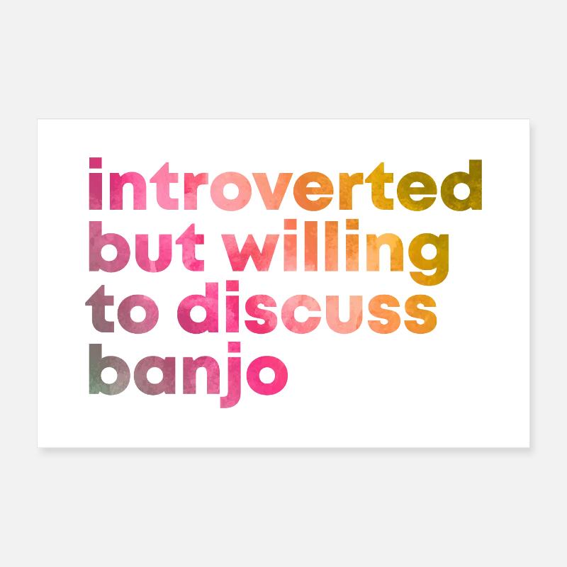 banjo Poster 60 x 40 cm