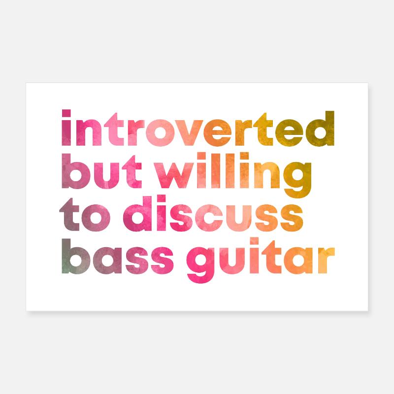 guitare basse Poster 60 x 40 cm